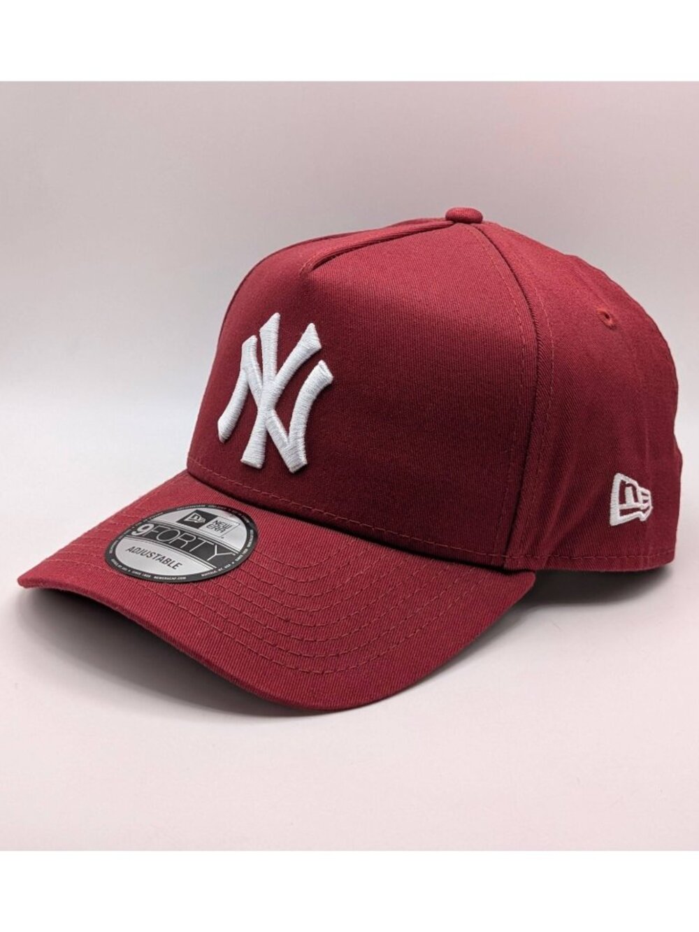 New York Yankees 9FORTY New Era Maroon Burgundy Snapback Hat NEW MLB Baseball